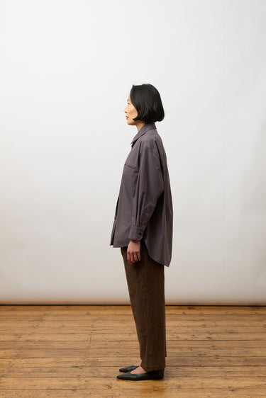 Phoebe Shirt in Grey Stripe