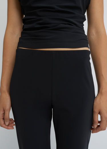 Asymmetric sleevesless top | Black