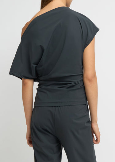 Draped top  | Charcoal