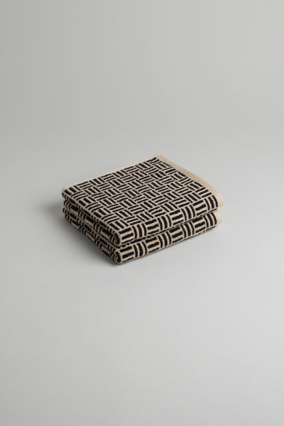 Torrens Hand Towel | Sand &amp; Noir