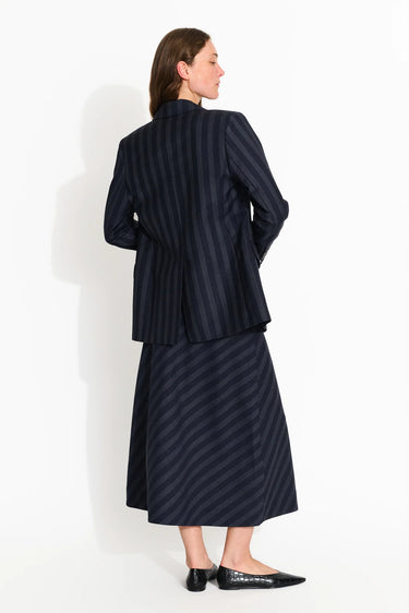 Pattie Blazer in Navy Pinstripe