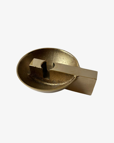 Akolytt Candle Holder in Polished Brass