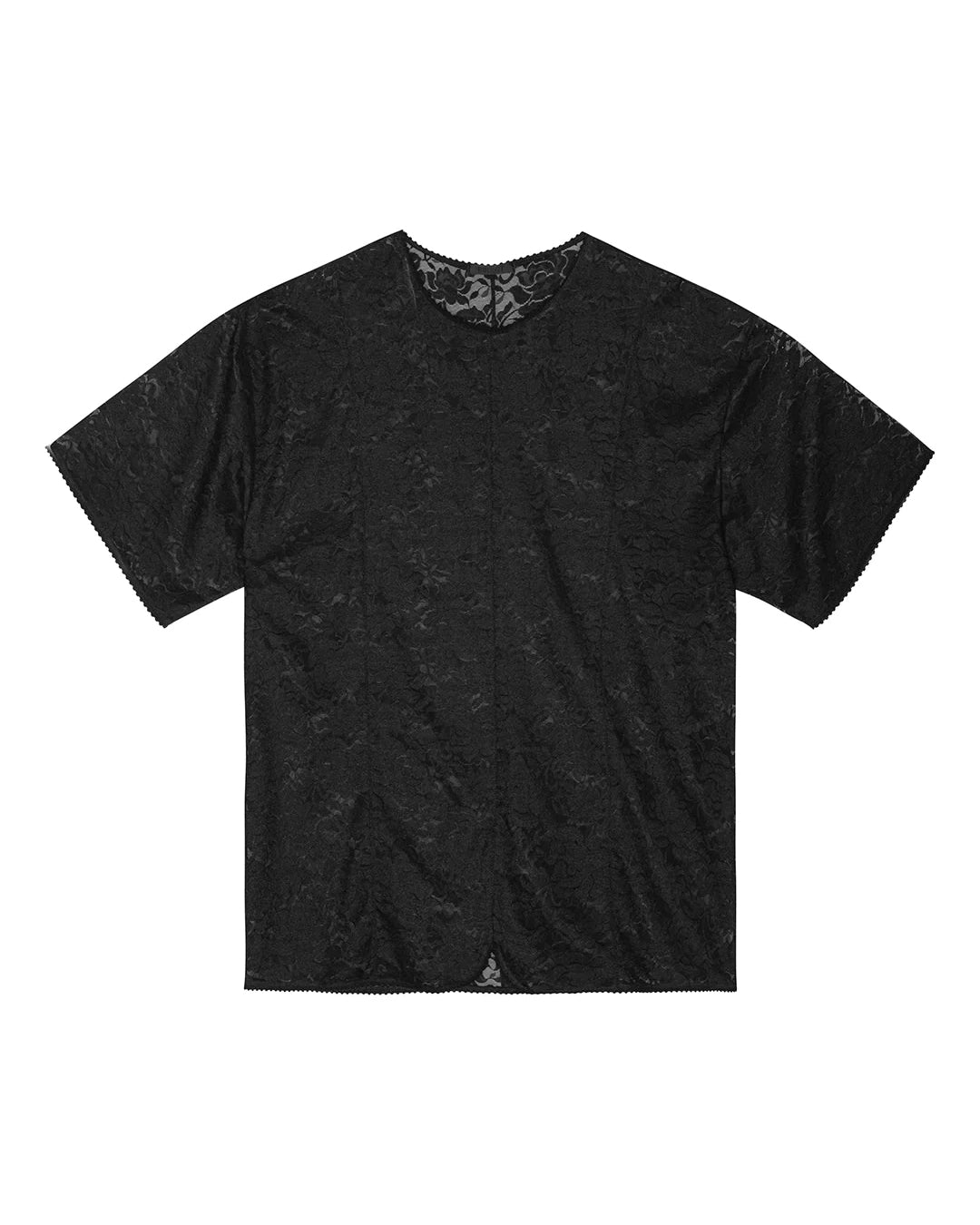 Rose Lace T-Shirt | Black
