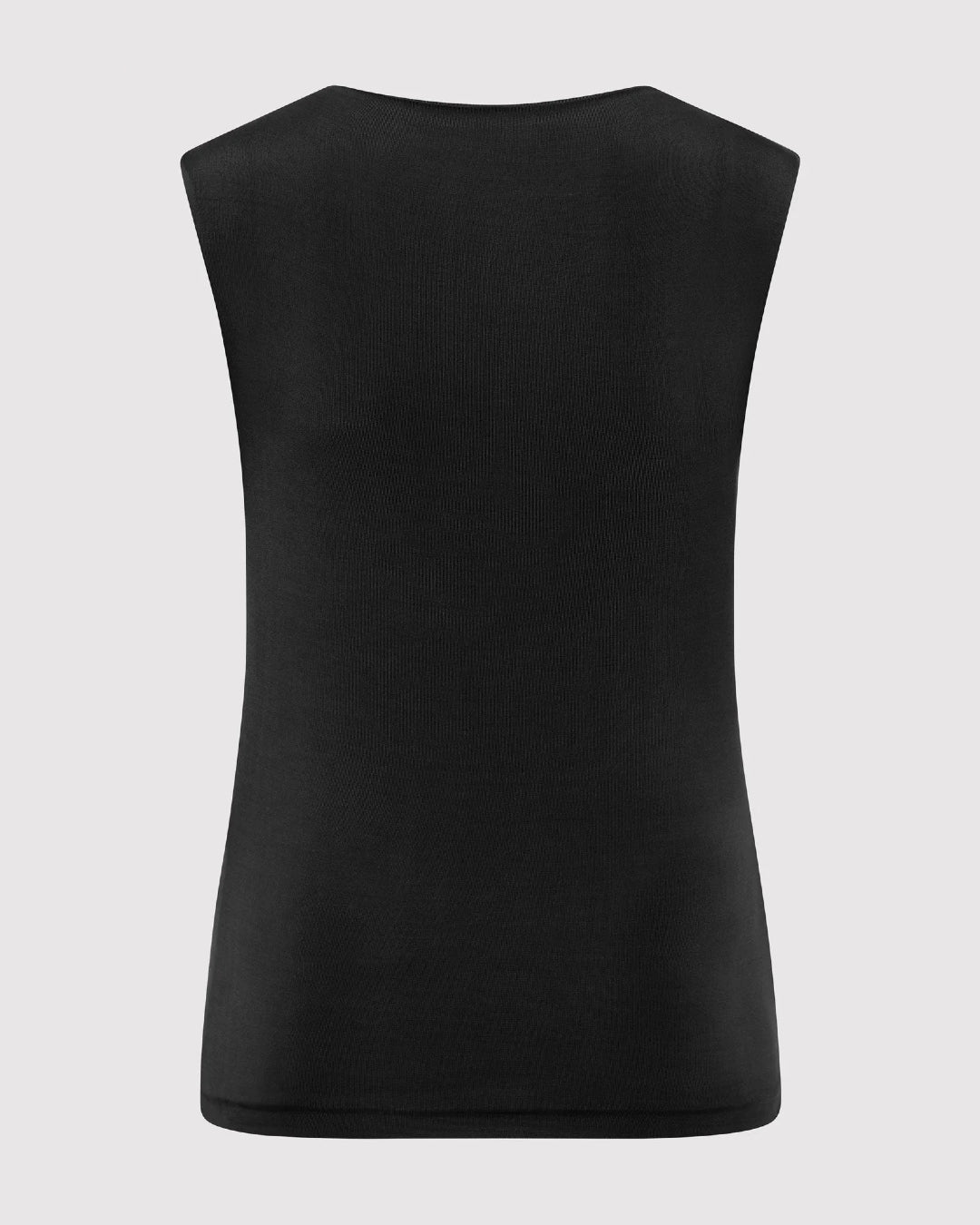 Cupro Jersey Top | Black