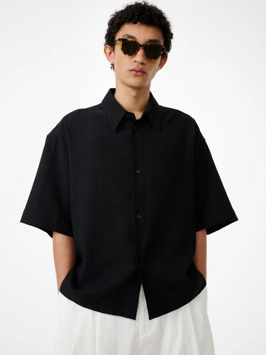Sanko Matelasse Shirt | BLack