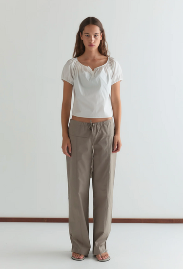 Poplin Tee Shirt | White