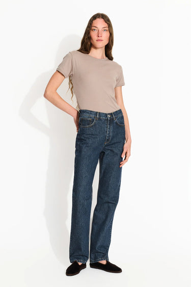 Sharon Straight Jeans in Washed Storm Blue