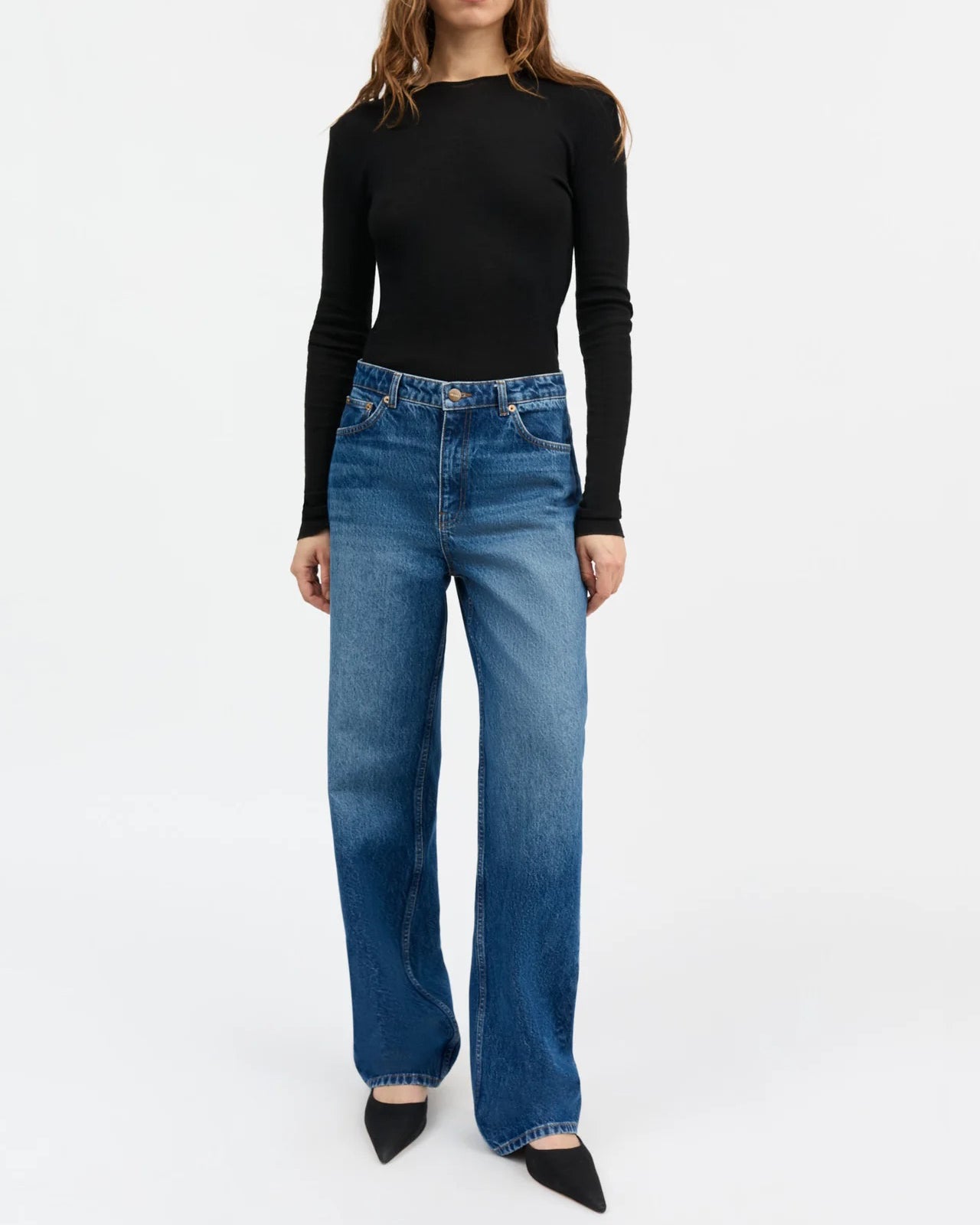 Maddy Straight Jeans | Vintage Washed Blue