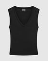 Organic Cotton 90s Top | Black