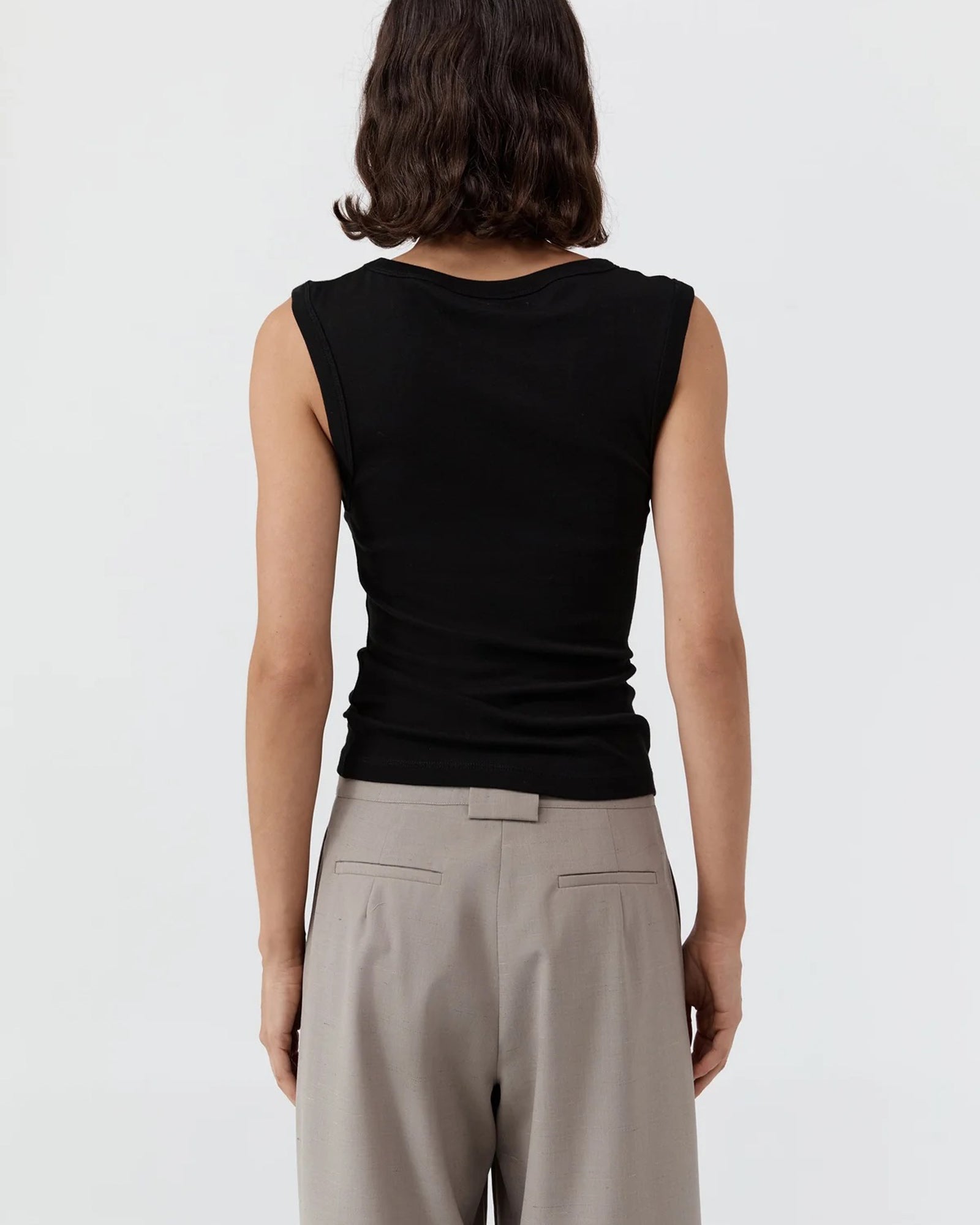 Organic Cotton 90s Top | Black