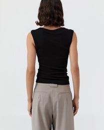 Organic Cotton 90s Top | Black