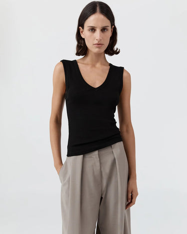 Organic Cotton 90s Top | Jet Black