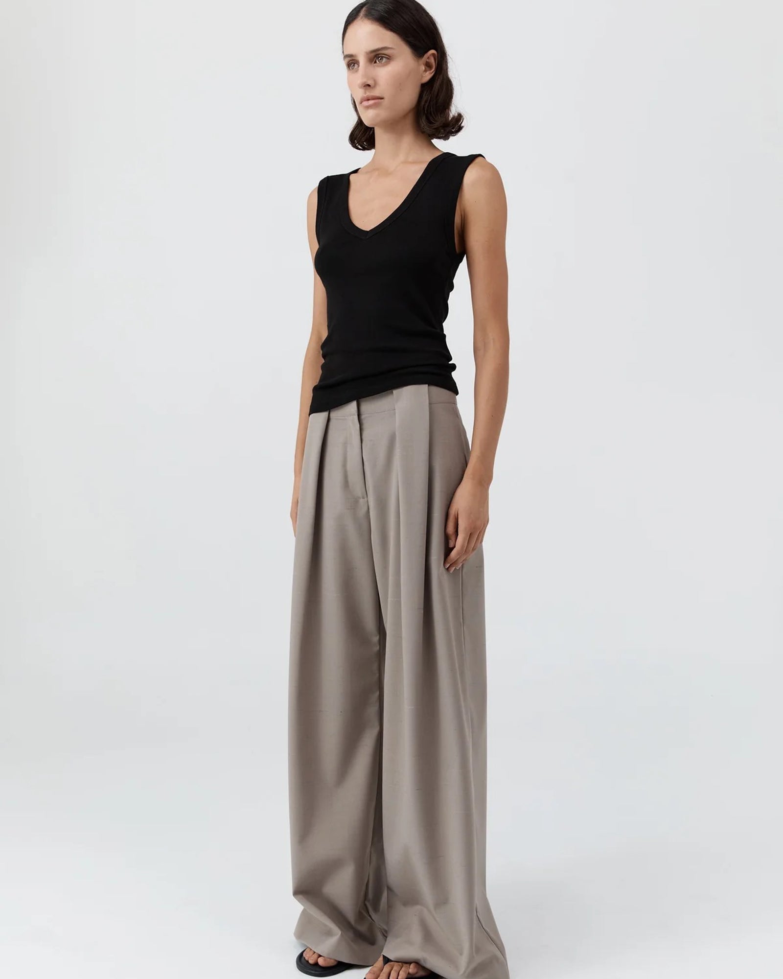 Organic Cotton 90s Top | Black