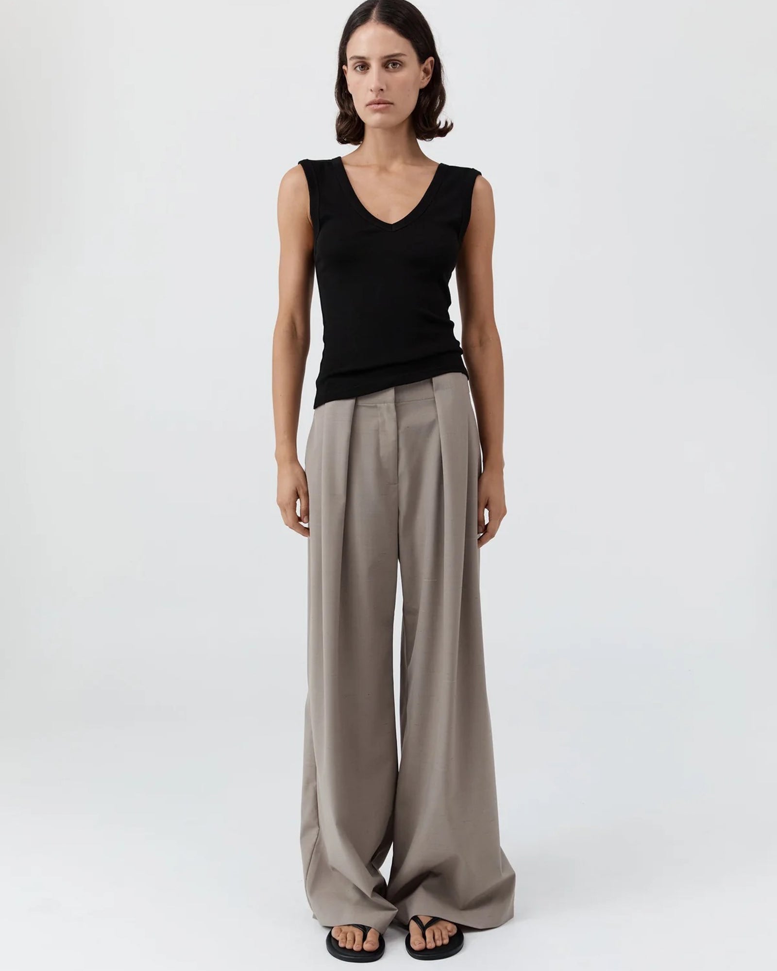 Organic Cotton 90s Top | Black