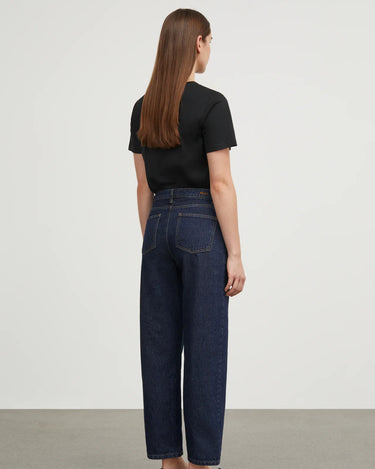 Allison Cropped Jeans | Indigo Blue Denim