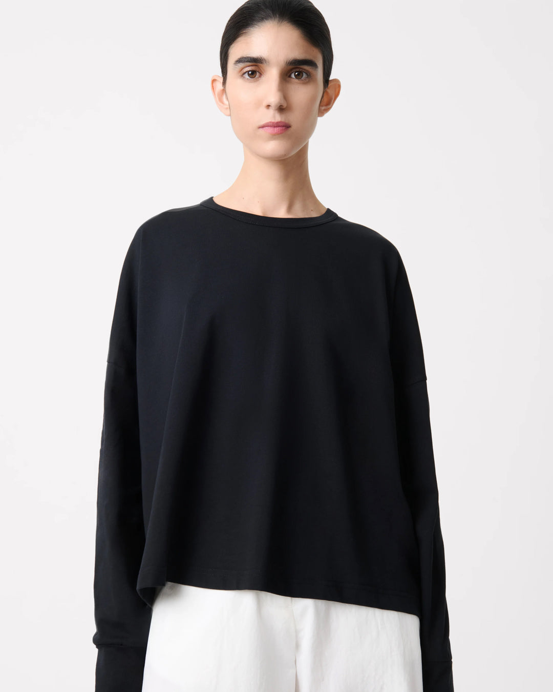 Loop Long Sleeve T-Shirt | Black