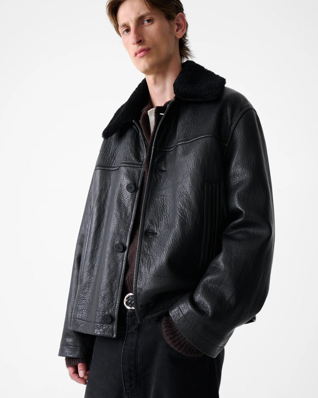 Del Leather Jacket | Black 