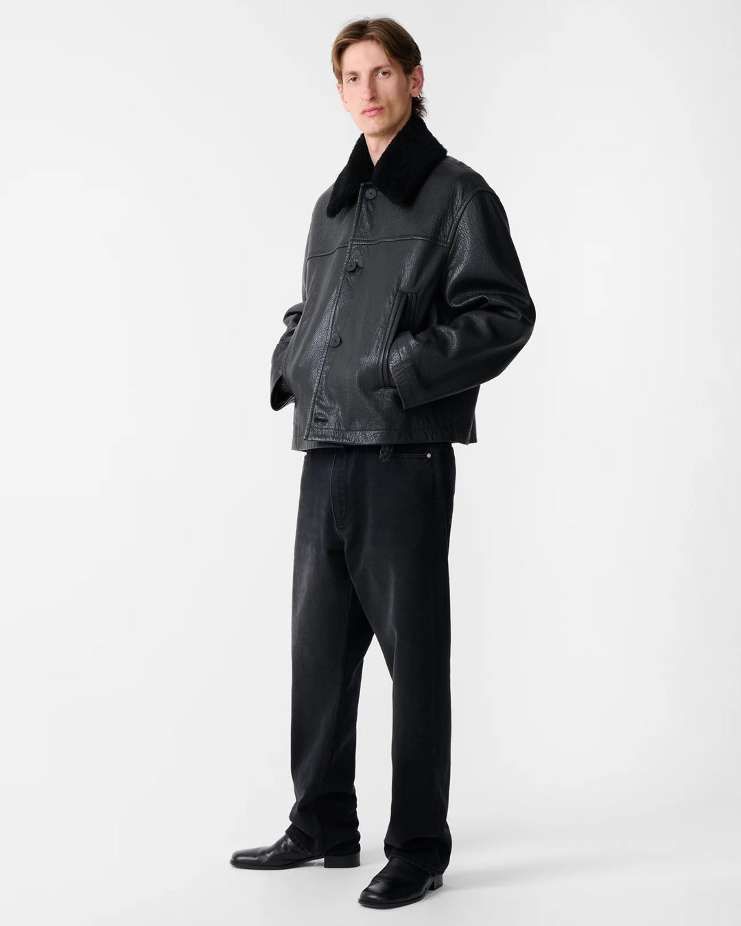 Del Leather Jacket | Black 