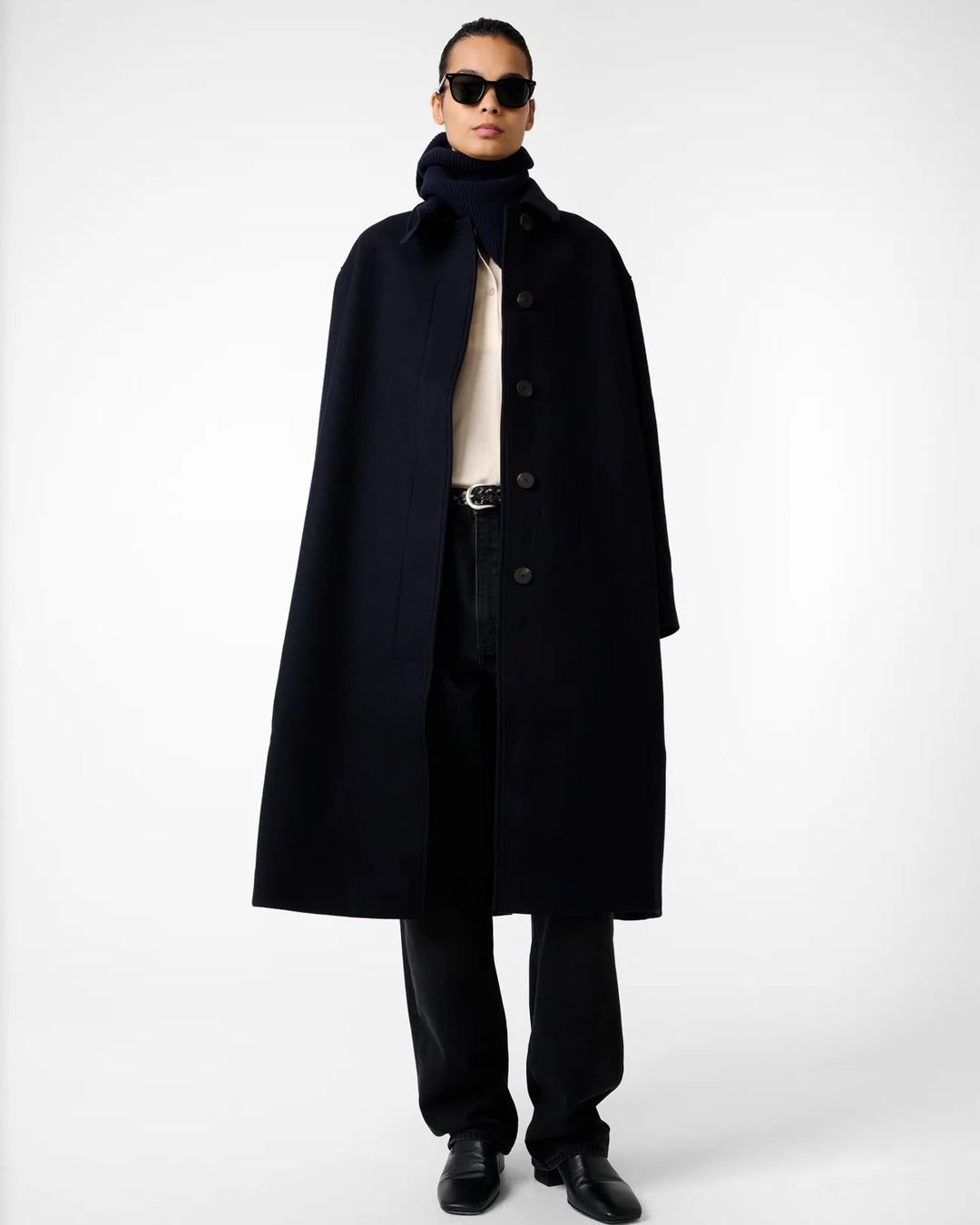 Ria Coat | Dark Navy
