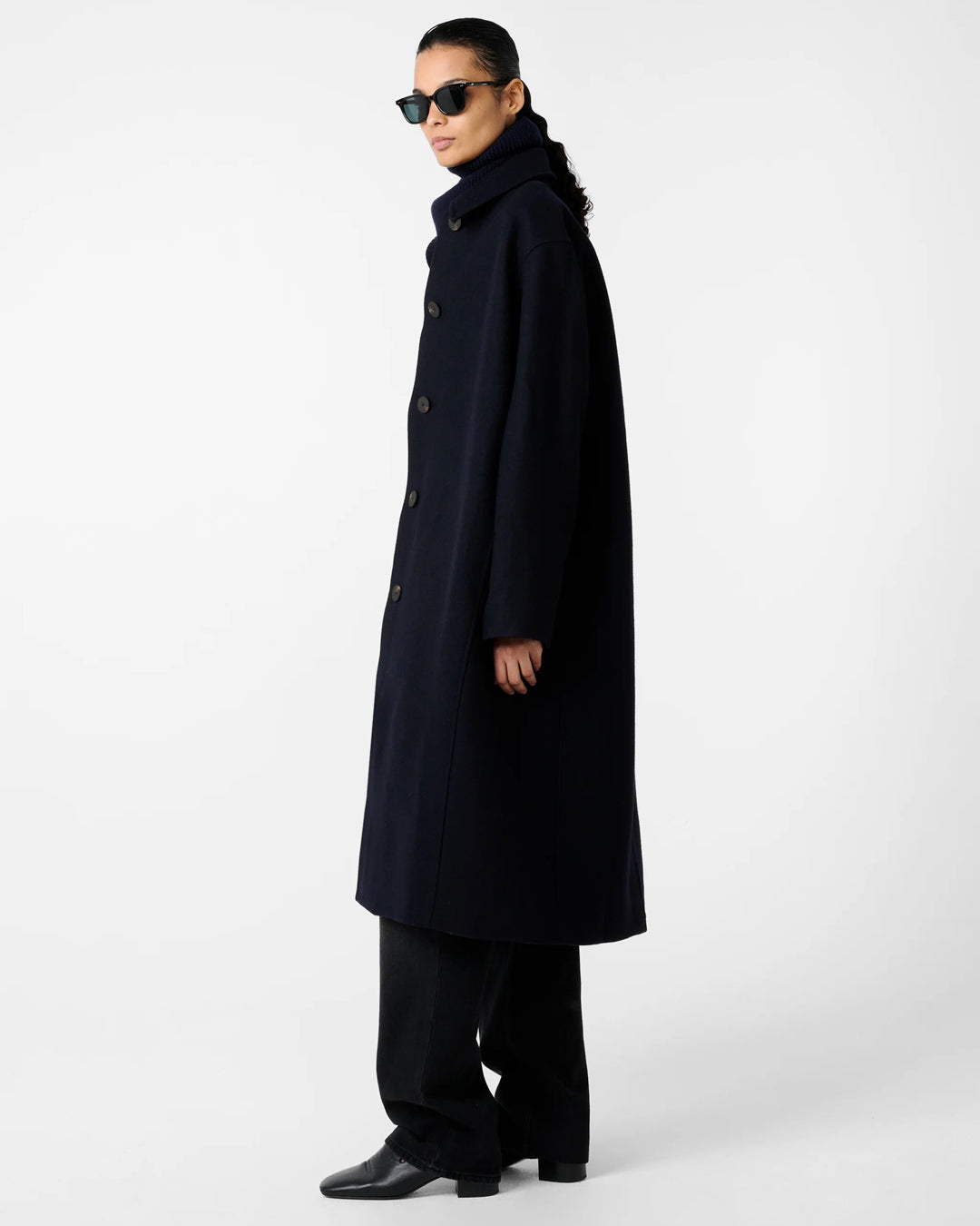 Ria Coat | Dark Navy
