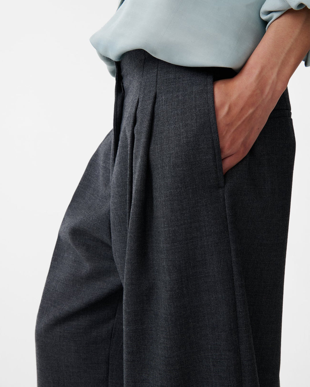 Lira Pant | Slate Melange