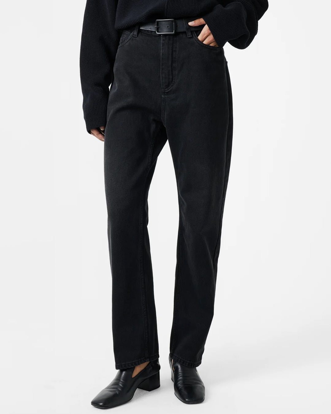 Ruthe Denim Pant | Washed Black