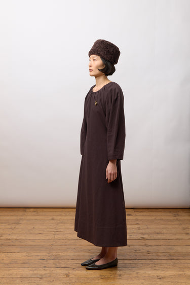 Tilda Dress in Dark Brown