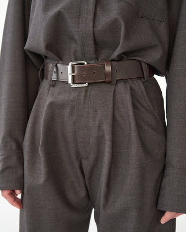 Wide Tärnsjö Leather Belt | Brown