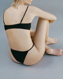 Triangle Swim Top | Black