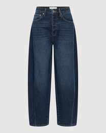 Mid Rise Balloon Jeans | Dark Indigo