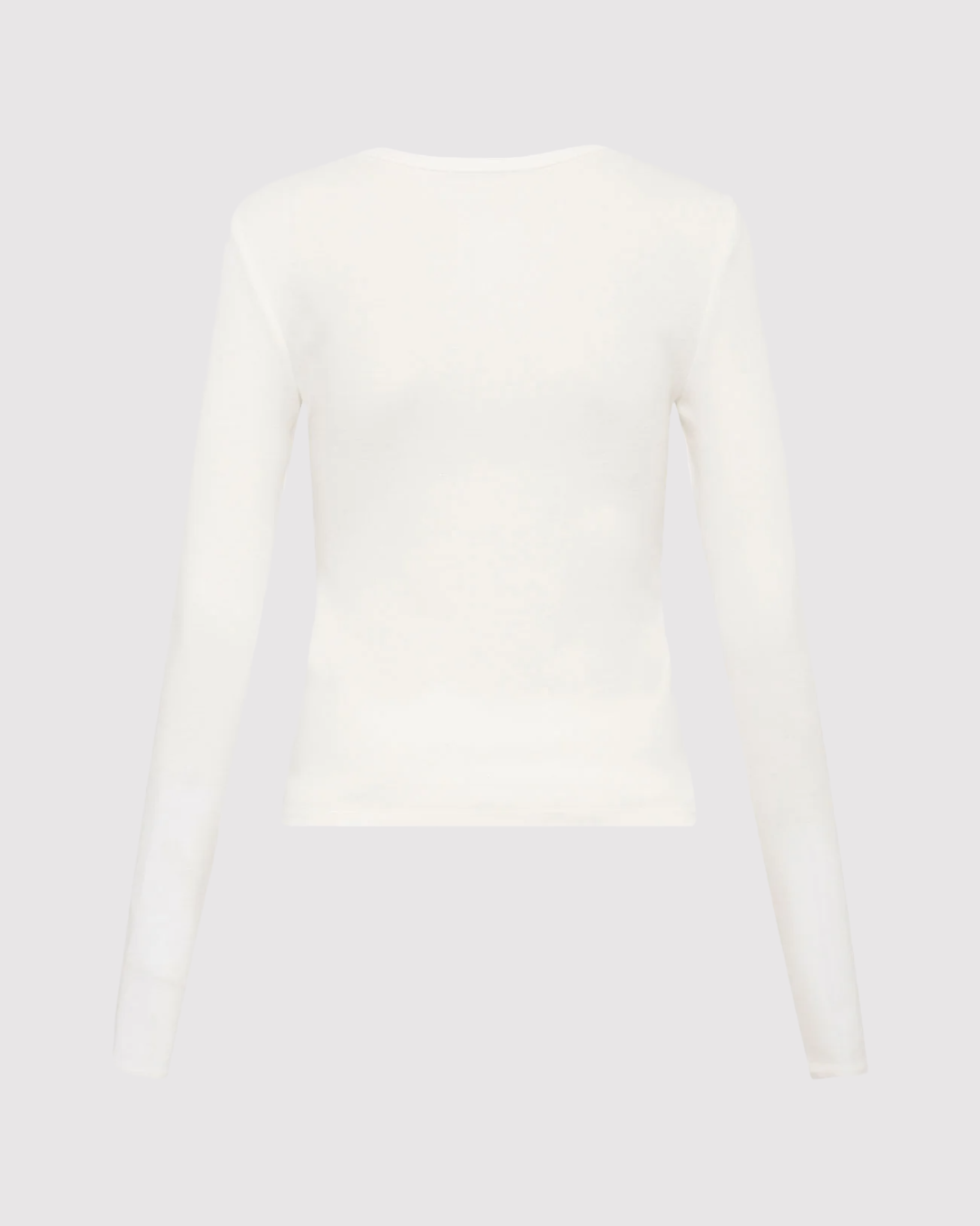 Organic Cotton Long Sleeve Top | White