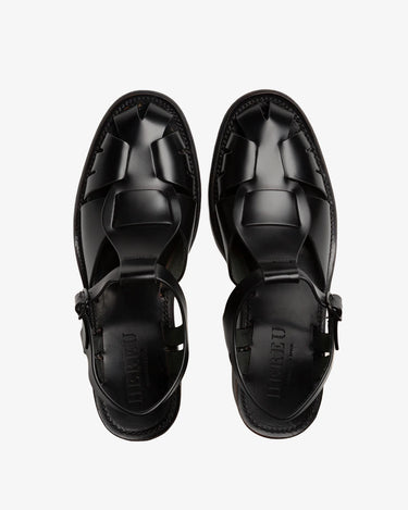 Pesca Heeled Fisherman Sandal | Black