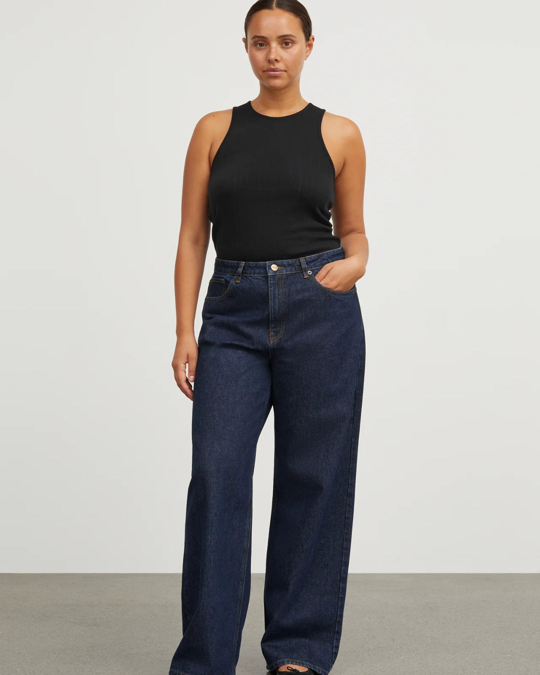 Willow Wide Jeans | Indigo Blue Denim