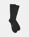 Wool Rib Socks | Black