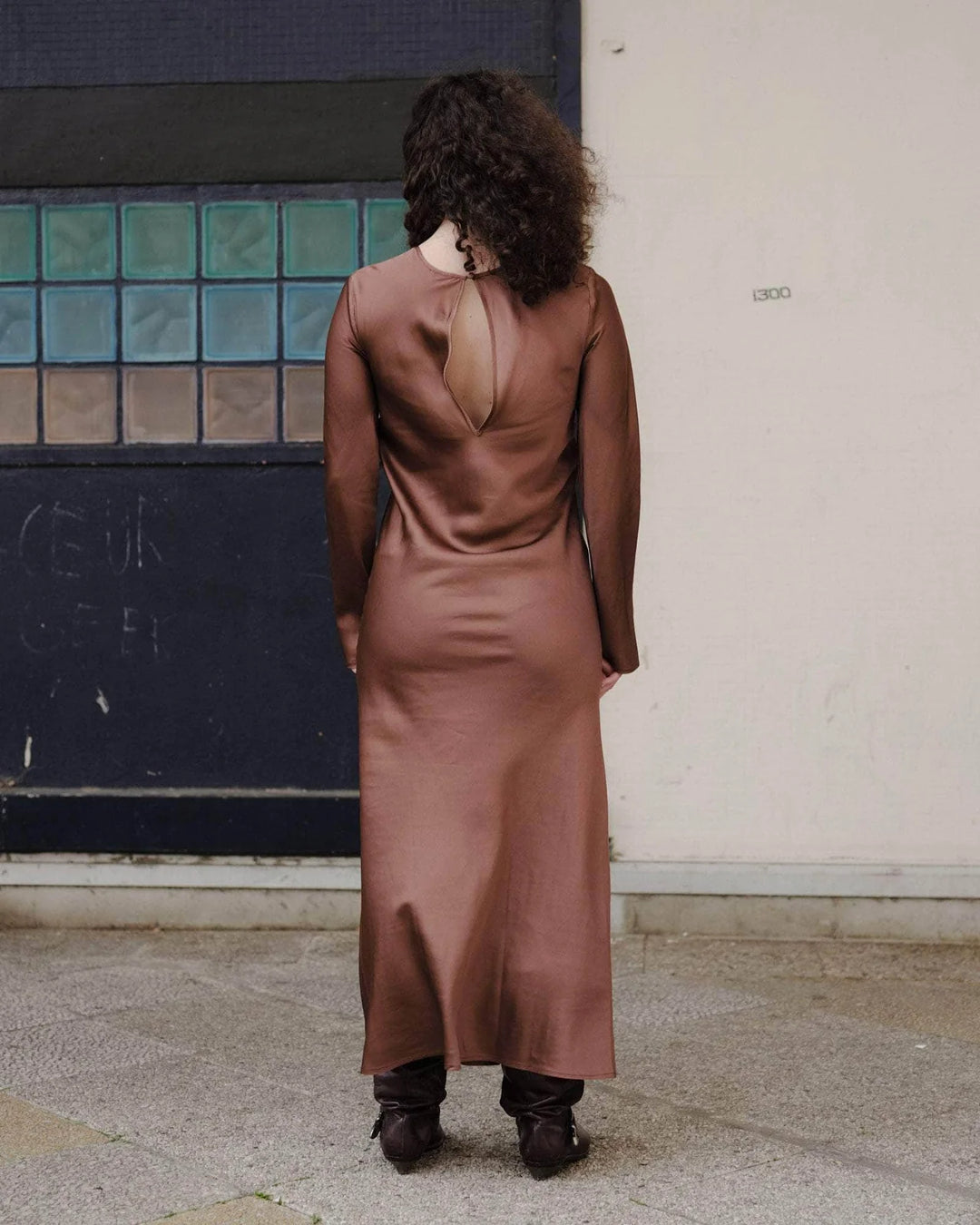 Dydine Longsleeve Dress | Dark Brown