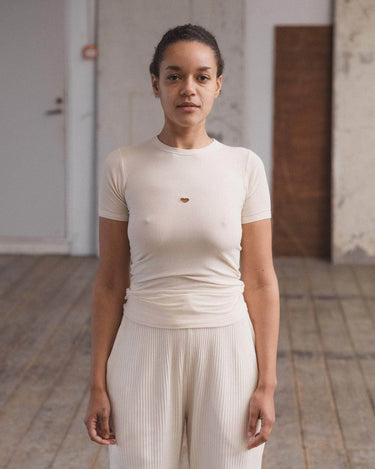 Heart Short Sleeve Tee | Undyed