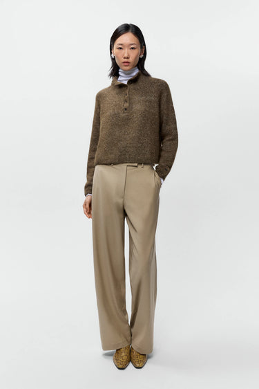 Melange Polo Sweater | Pardo