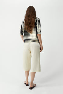 Organic Cotton V-Neck Polo | Striped