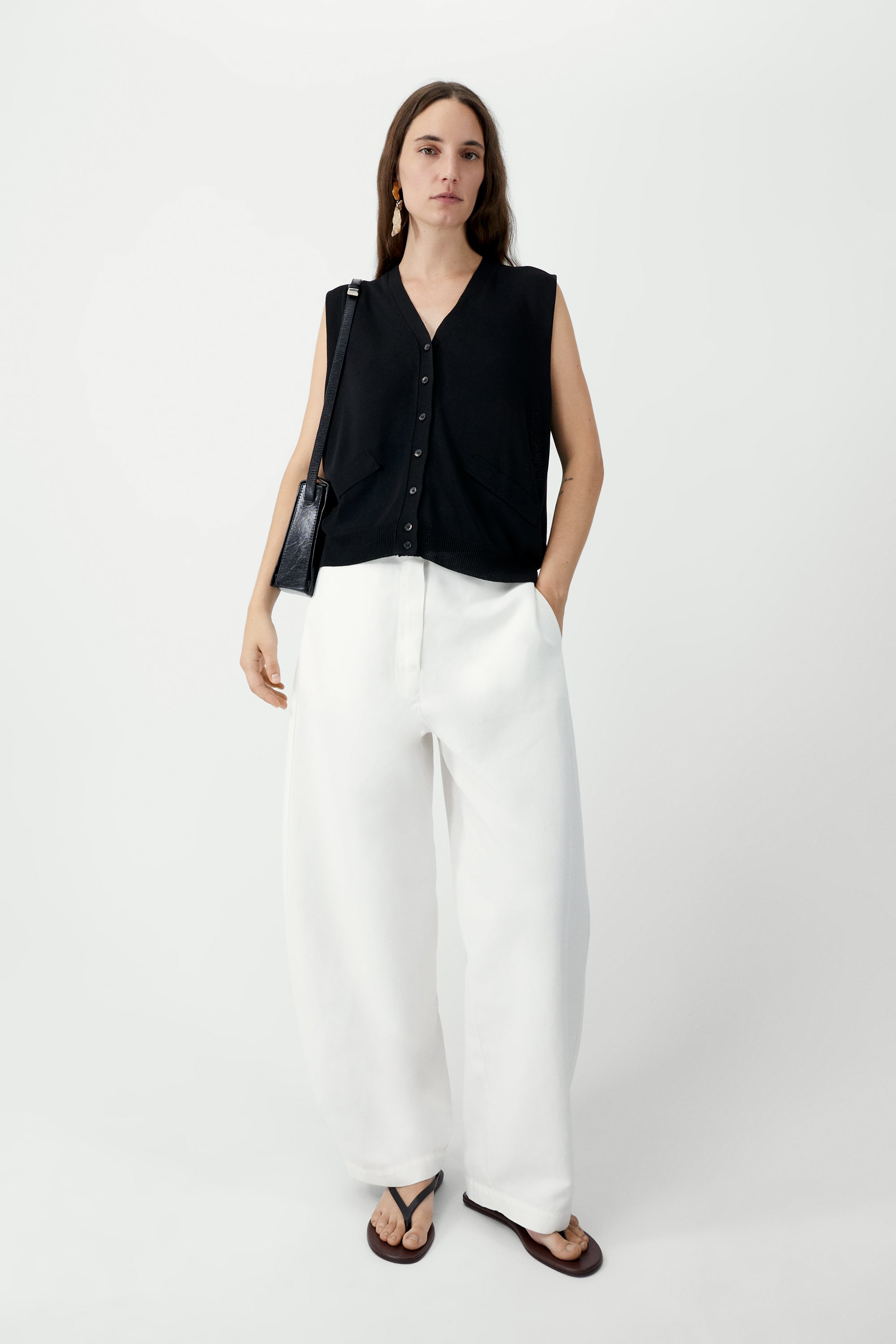 Oversize Waistcoat | Black