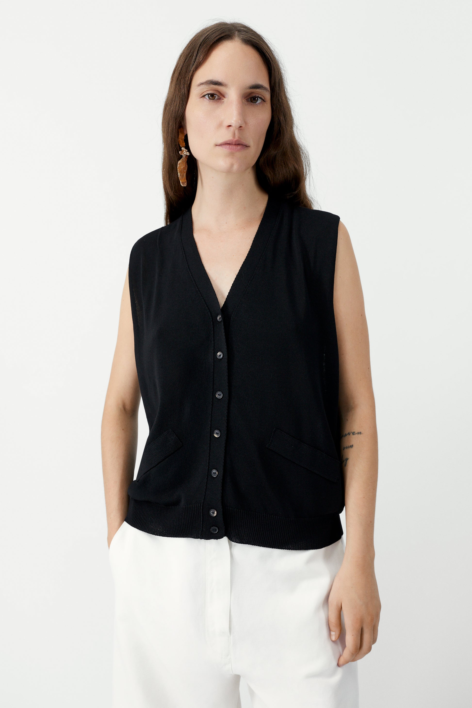Oversize Waistcoat | Black