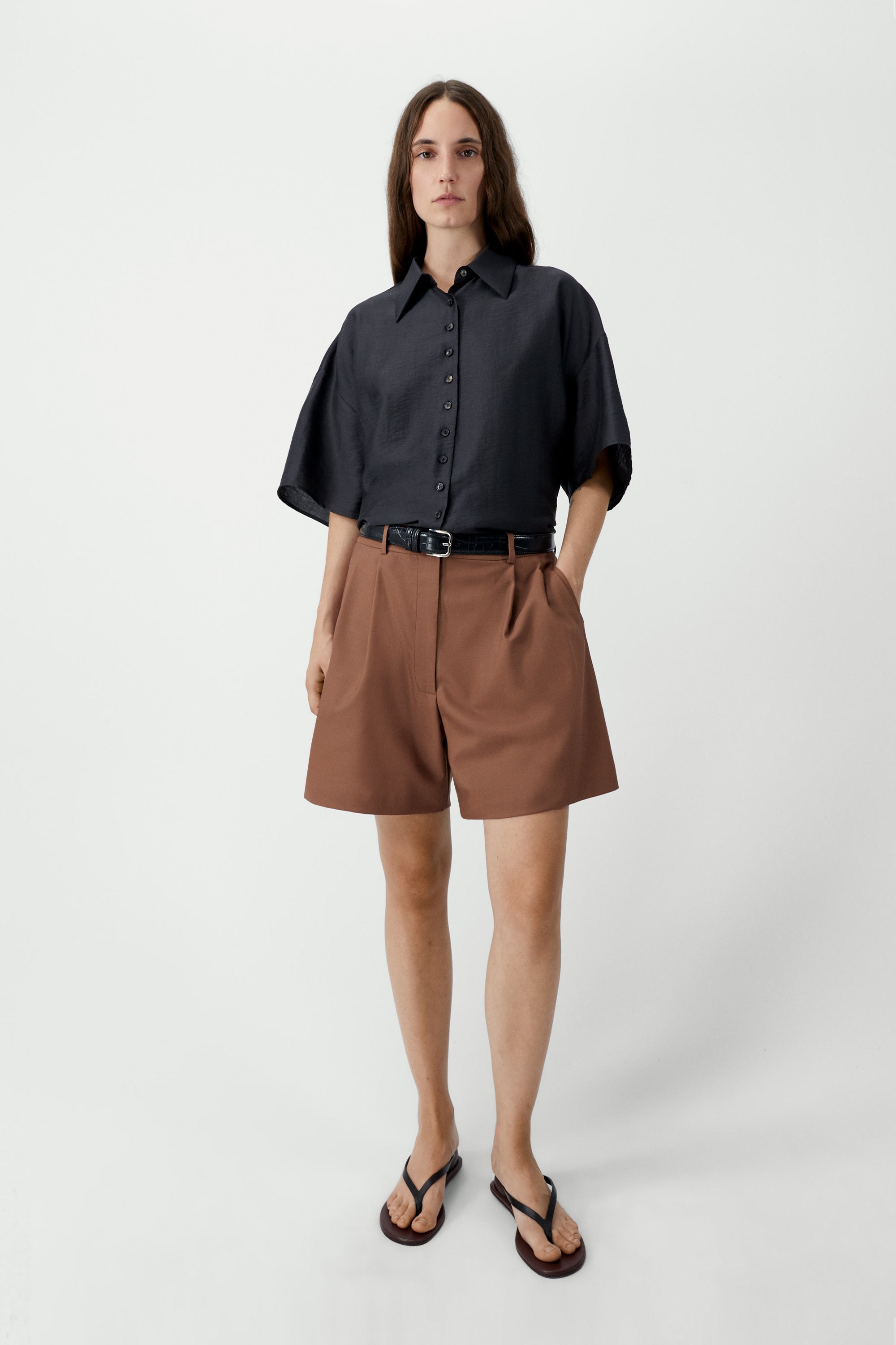 Short Sleeve Shirt | Espresso