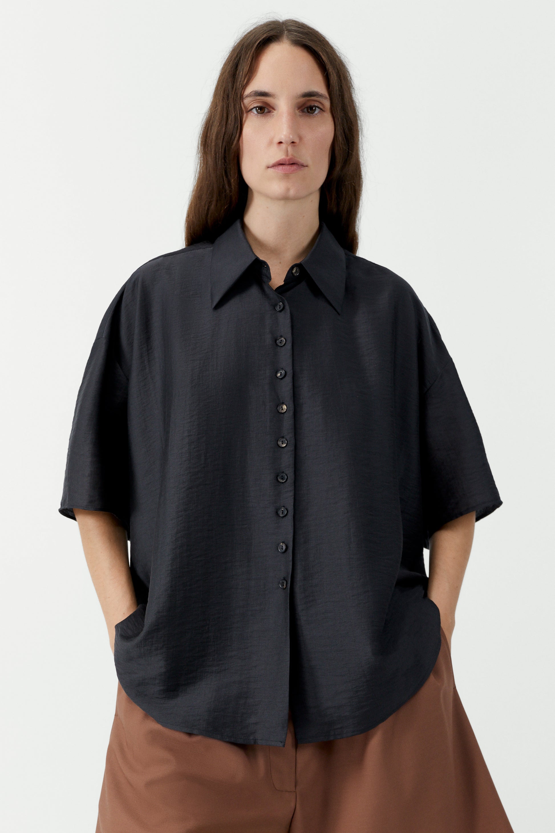 Short Sleeve Shirt | Espresso