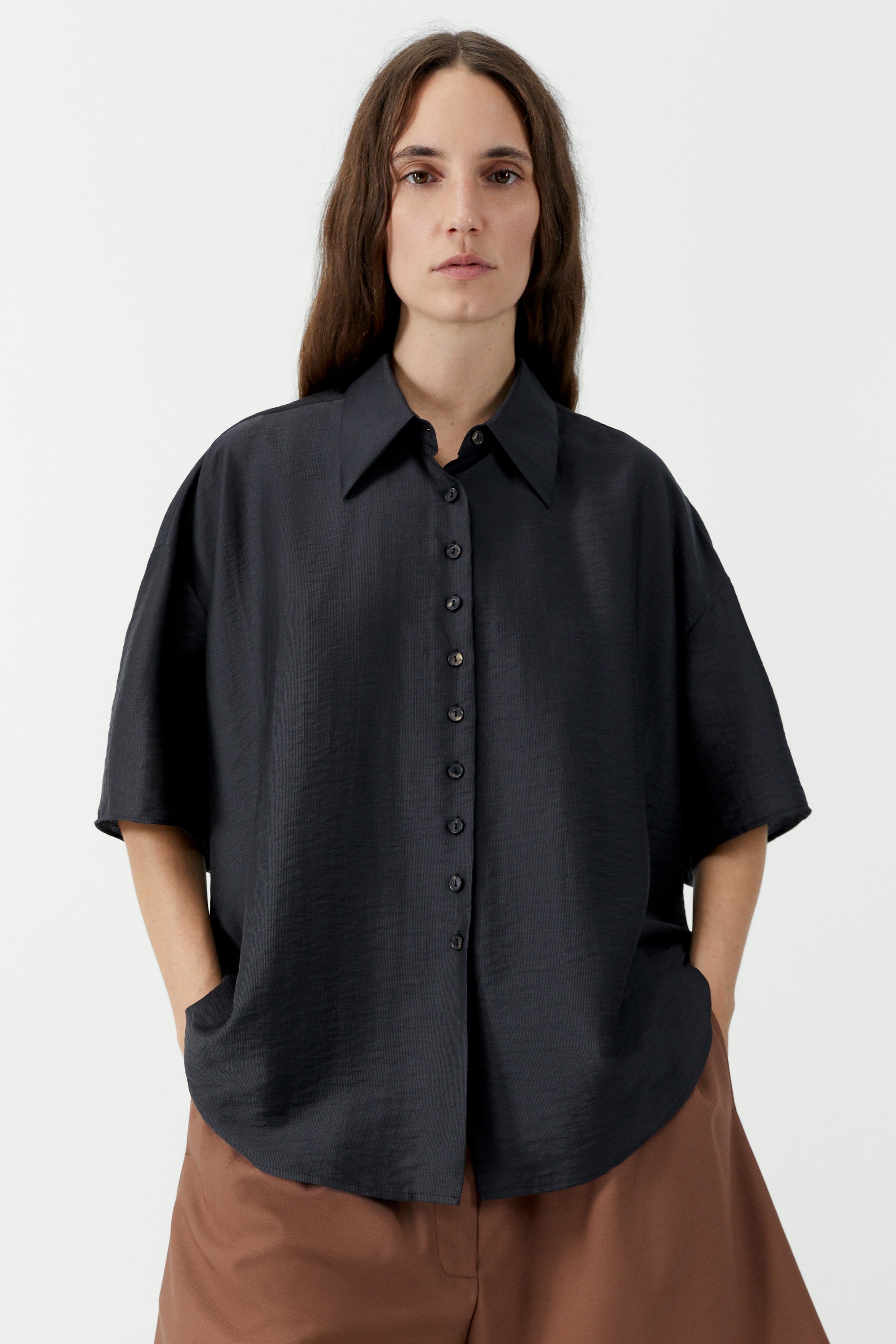 Short Sleeve Shirt | Espresso
