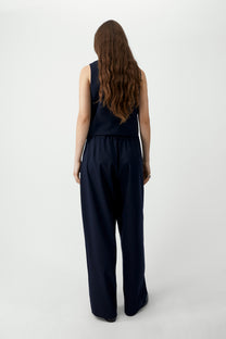 Tailored Masculine Pants | Navy