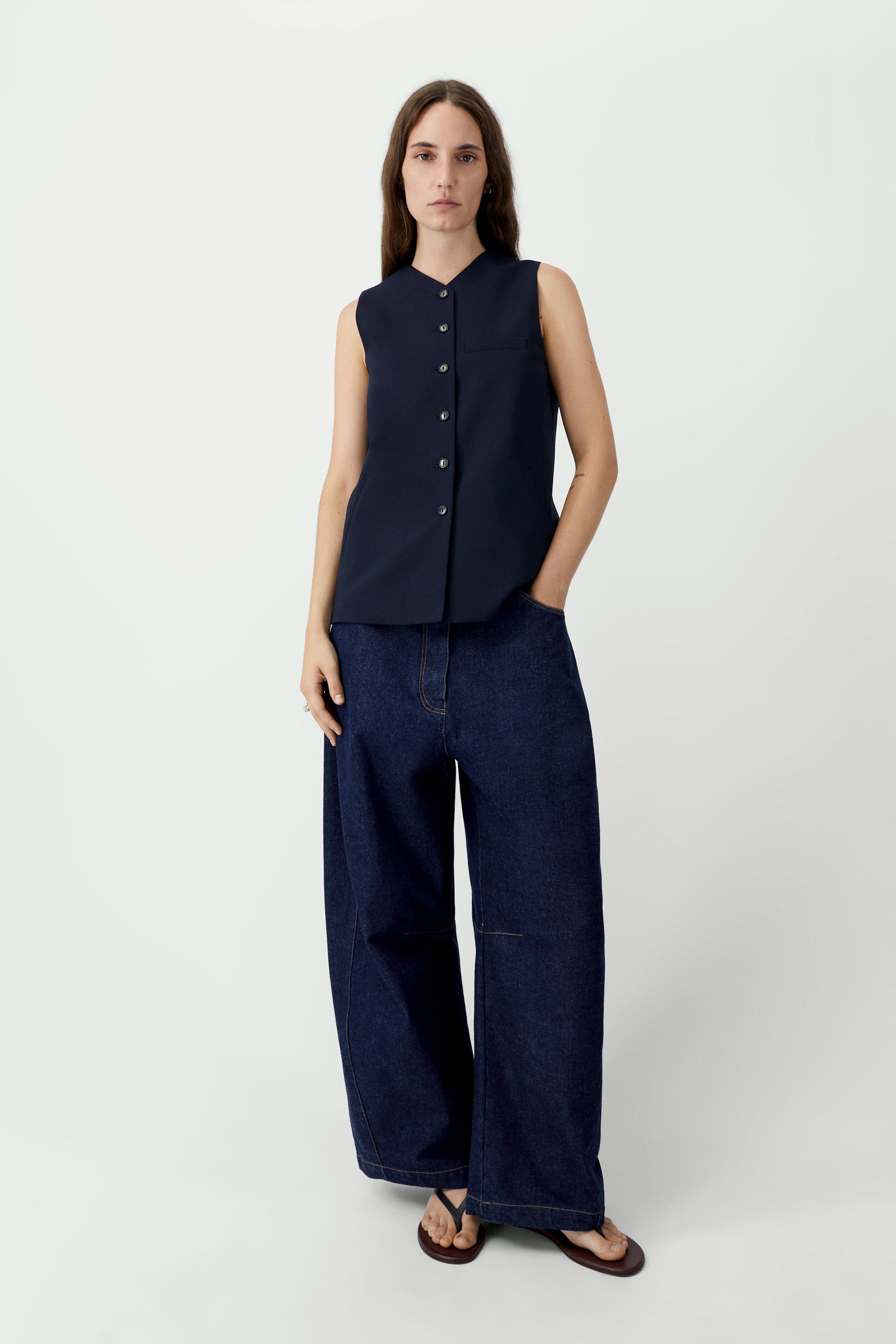 Tailored Vest | Navy