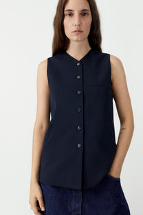 Tailored Vest | Navy