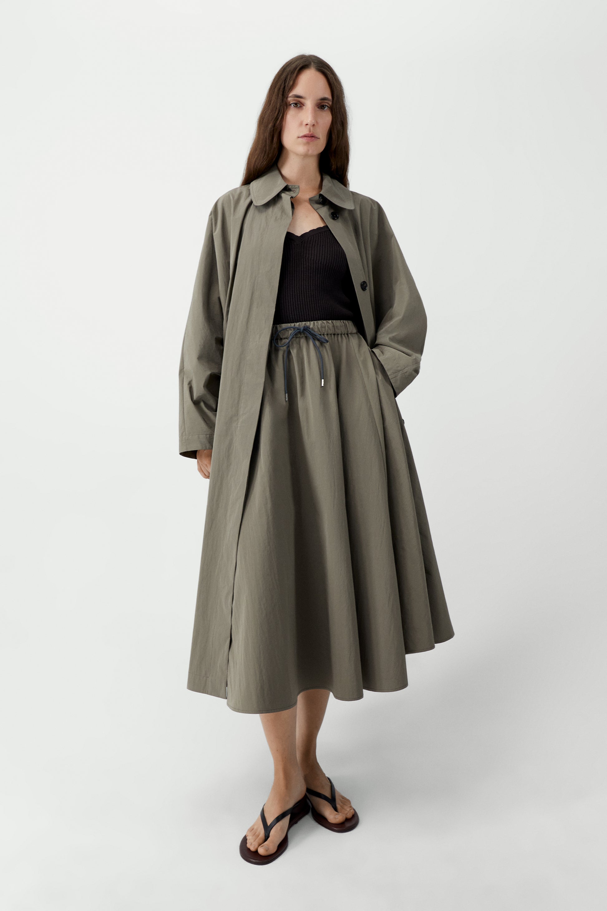 Technical Skirt | Vetiver