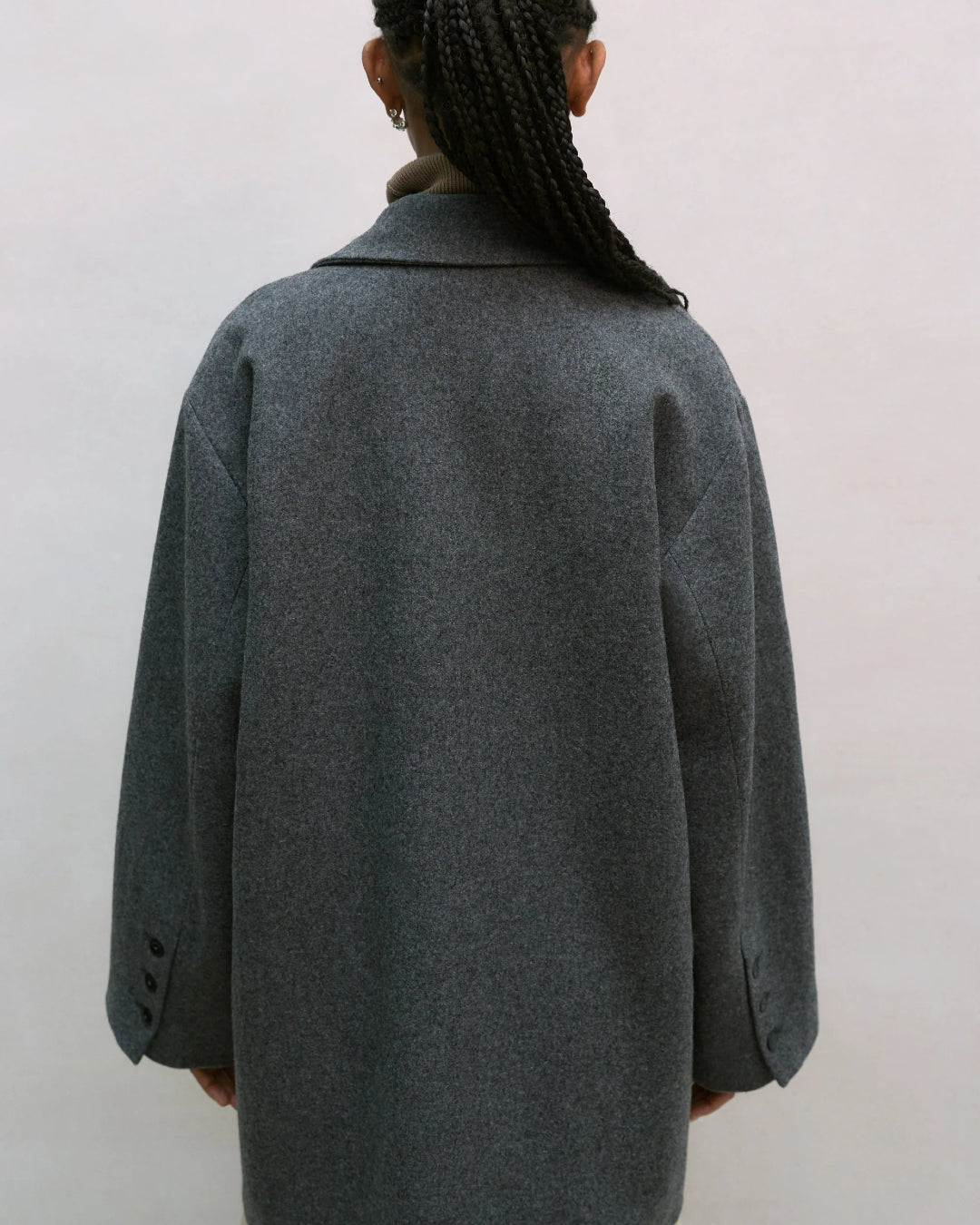 Wool Opening Blazer | Grey