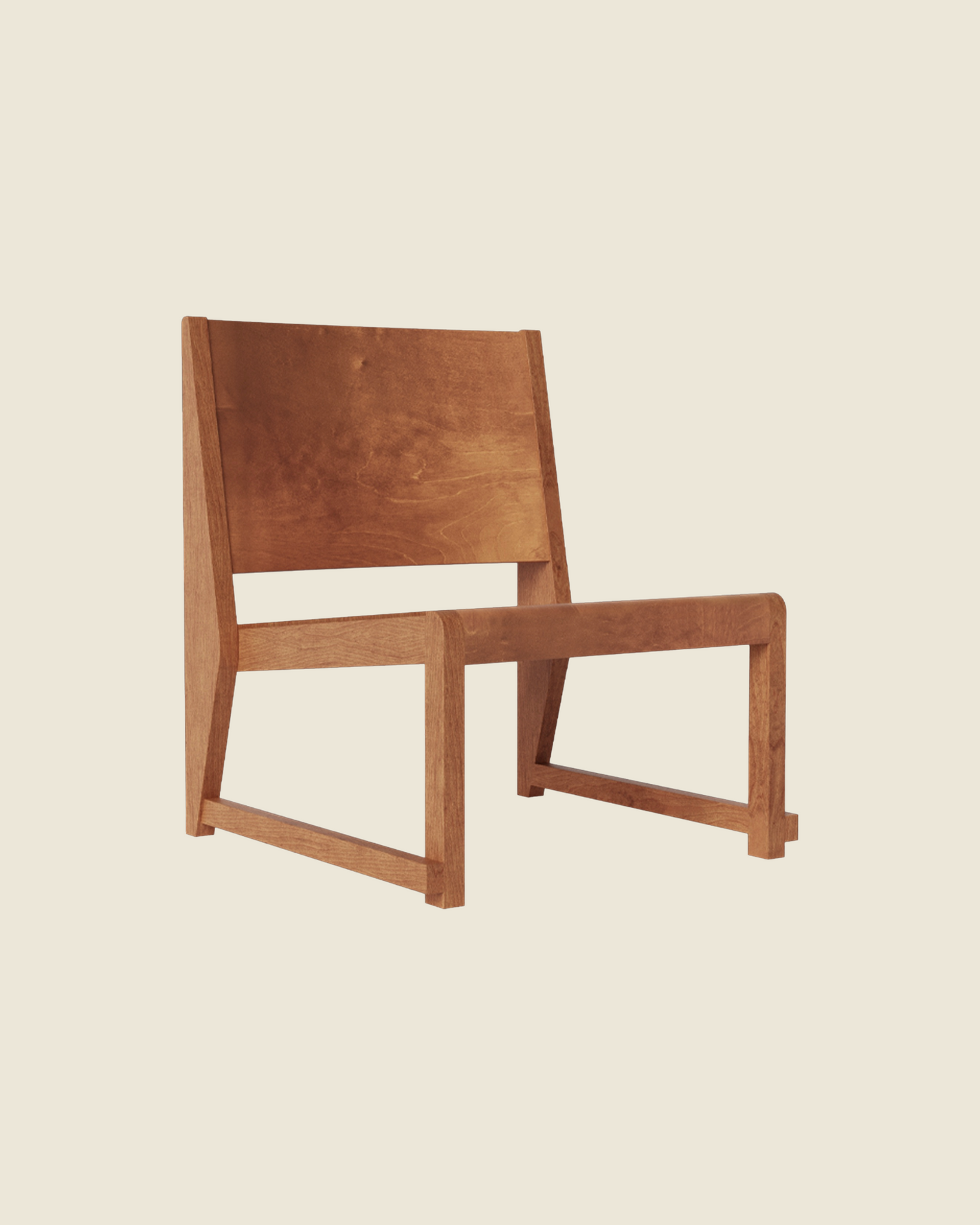 Easy Chair 01 | Warm Brown Birch