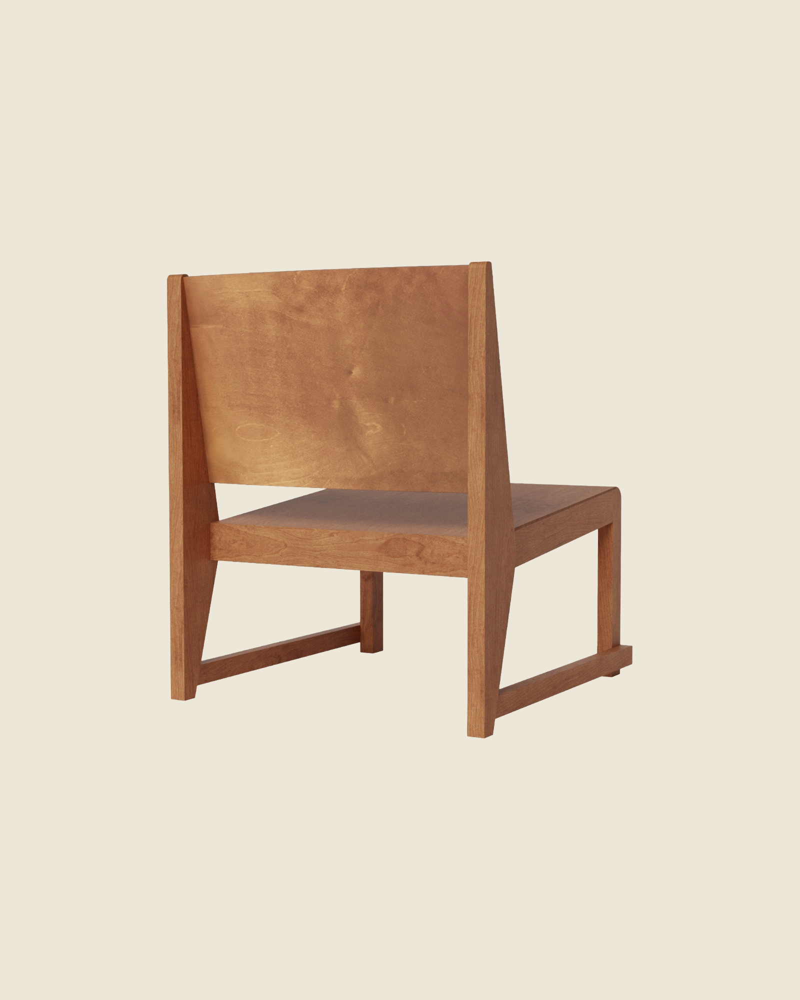 Easy Chair 01 | Warm Brown Birch